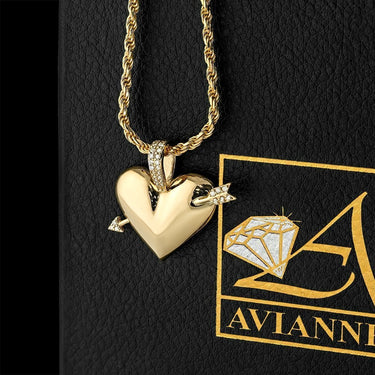 Yellow 14k Yellow Gold Diamond Heart Pendant 0.18 Ctw